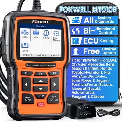 Foxwell NT510 Elite for MERCEDES BENZ Bidirectional OBD2 Diagnostic Scanner Oil