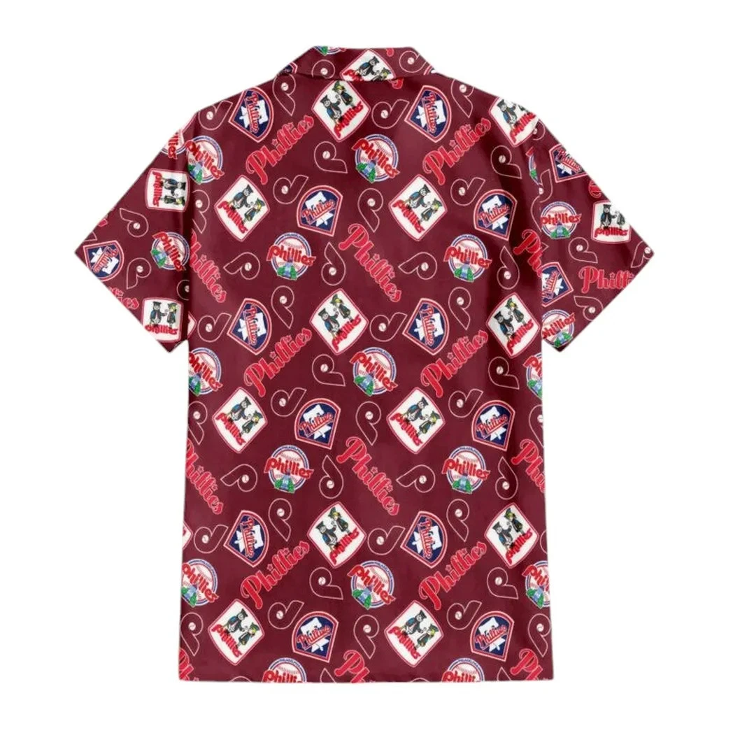 Philadelphia Vintage Patch Hawaiian Shirt