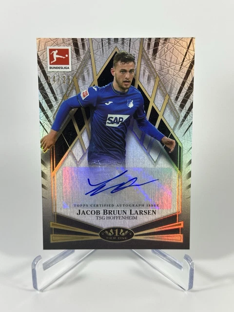 2021-22 Topps Tier One Jacob Bruun Larsen #YGA-JLA Black Auto /25