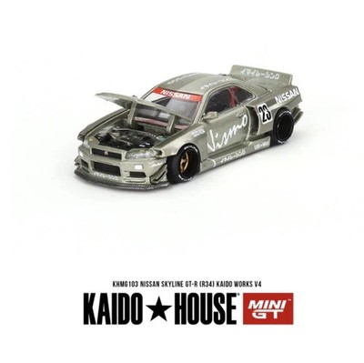 1:64 Kaido House Mini GT Nissan Skyline GT-R R34 Nismo Kaido Works V4 KHMG103