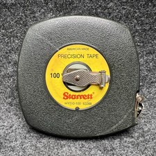 Vintage STARRETT 100' Precision Tape Measure American Made HY510-100 63288