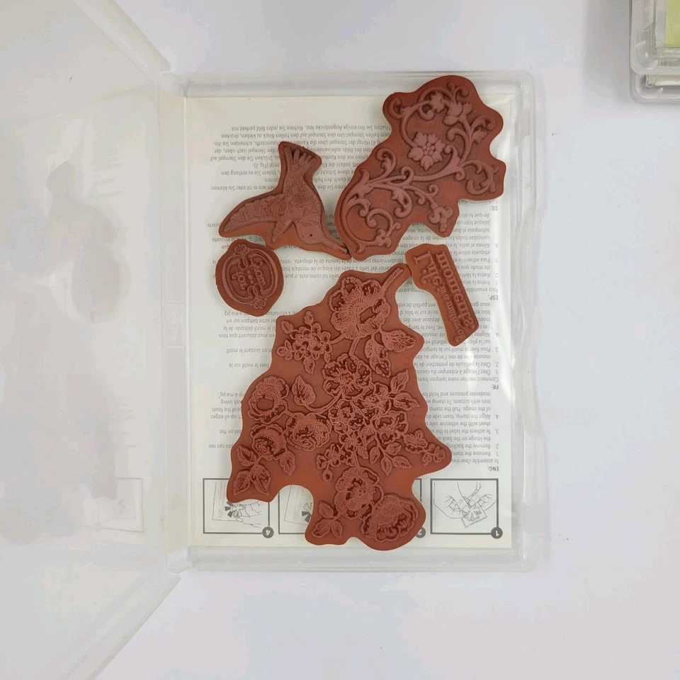 Stampin Up! Juego de sellos lote artesanal mecanismo de relojería elementos de estilo grabados artísticos Foto 4 de 4