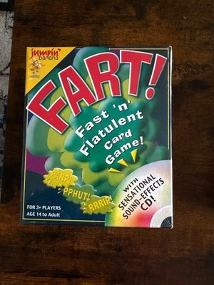NEW Fart Fast N Family Fun Flatulent Jumpin Banana Card Game sound effects CD 