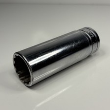 Snap On Tools S281 1/2 Dr 12Pt SAE 7/8 Flank Dr Deep Chrome Socket USA 1994