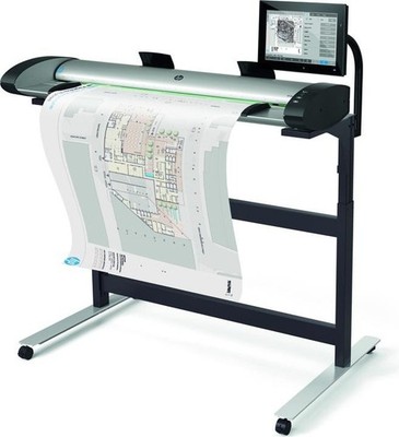 HP SD Pro II 44'' Color Scanner Wide Format Copier Engineering CAD MAPS BLUEPRINT