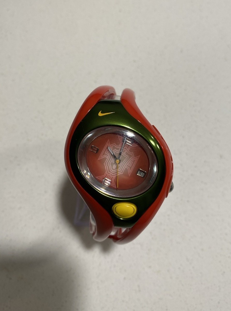 Nike Triax Swift Analog PORTUGAL Soccer Red watch New old stock
