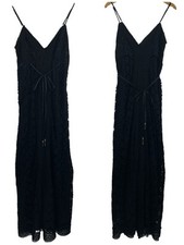 Meghan Los Angeles Floral Black Lace Midi Dress – Size 6 NWOT