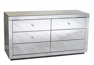 Verspiegelte XXL Kommode „Hollywood Glamour“ – Spiegelglas Kommode - Bild 1 von 4