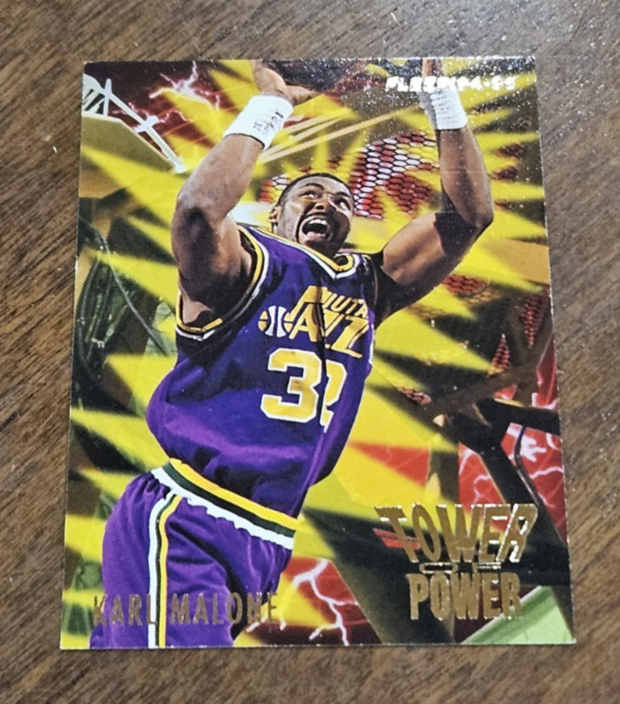 1994-95 Fleer Tower of Power Karl Malone #4 HOF