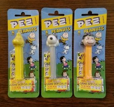 Lot of 3x Pez Peanuts Dispensers Woodstock, Snoopy  Lucy MOC