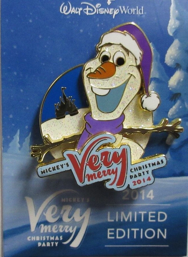 WDW MICKEY'S MUY FELIZ FIESTA DE NAVIDAD 2014 PORTAPASES OLAF PIN LE 2000 #106303 Foto 2 de 4
