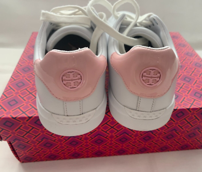 Tory Burch Howell Court Sneaker Titanium White/Petunia Leather