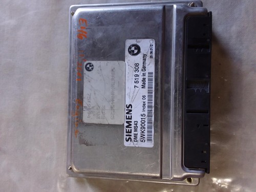 BMW 3 SERIES ECU ENGINE ECU, E46, P/N 7519308, ECU ONLY, 09/98-07/06 98 99 00 01