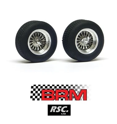BRM 15" 2X WIRE ALLOY WHEELS 22 x 9mm TYRES BORRANI 3/32 - LLANTAS PCS MITOOS