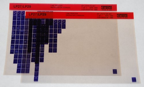 DEC LP27/LP29 Line Printer Installation & Operators Manuals (2), Microfiche (2) - 第 1/1 張圖片