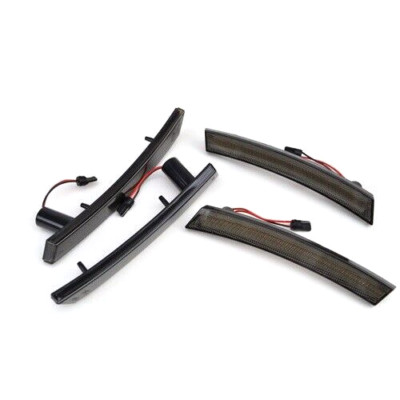 MINI COOPER R50 R52 R53 1-GENERATION LED SIDE MARKER LIGHT FRONT&REAR SET SMOKED