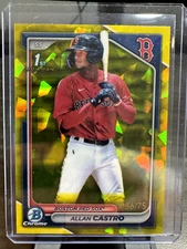 Allan Castro - 2024 Bowman Sapphire 1st  Yellow 56/75 #BCP-14 Red Sox