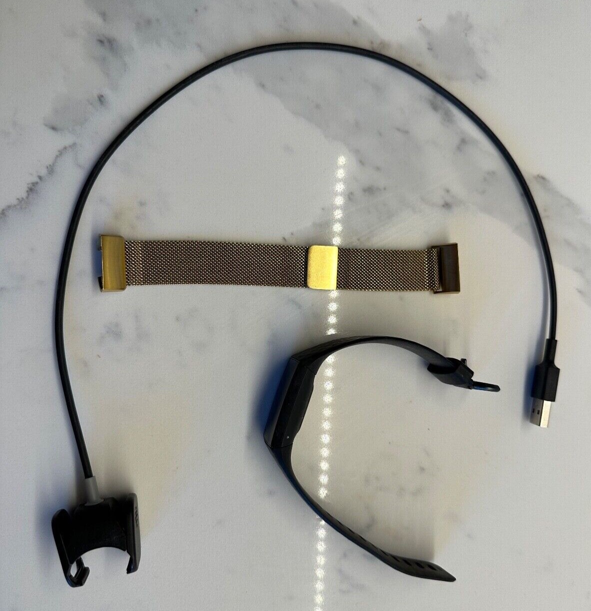 Fitbit Charge 4 with Extra Metal Band - Used Condition-image