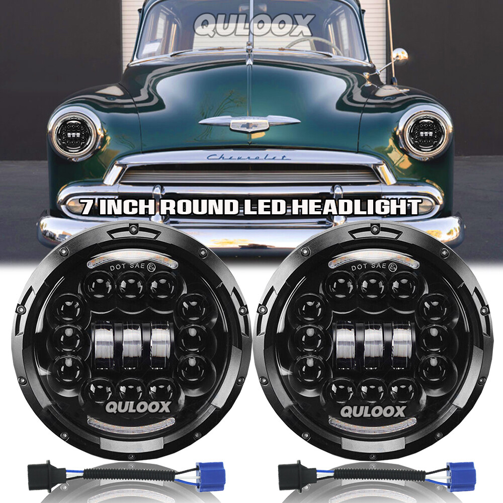 For Chevrolet Truck 1954-1957 3100 1956-1959 7Inch LED ROUND Headlights