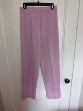 Vintage Zio 70s Lavender Straight Leg Polyester Pants Womens Size 10