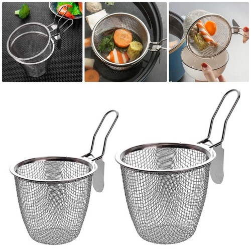 1Pcs Cooking Utensils Mesh Strainer Spoon Frying Filter Basket eBay