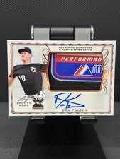 2020 Leaf Trinity Dax Fulton Majestic Logo Tag Auto RPA #PA-DF1 Marlins