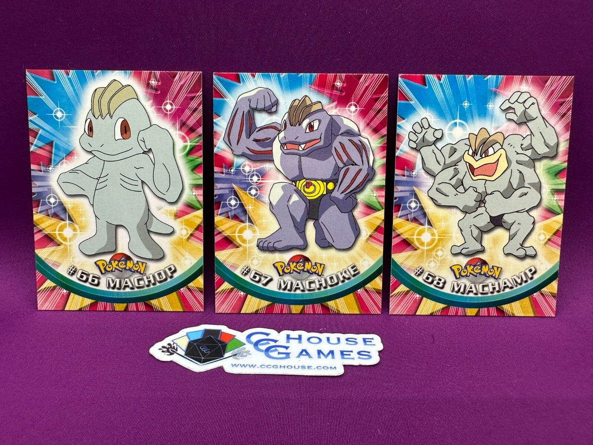 Pokemon TV Animation Machop/Machoke/Machamp 66-68 Series 1 Green
