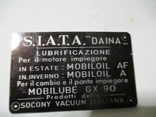 Typenschild FIAT Schild plate SIATa DAINA s64