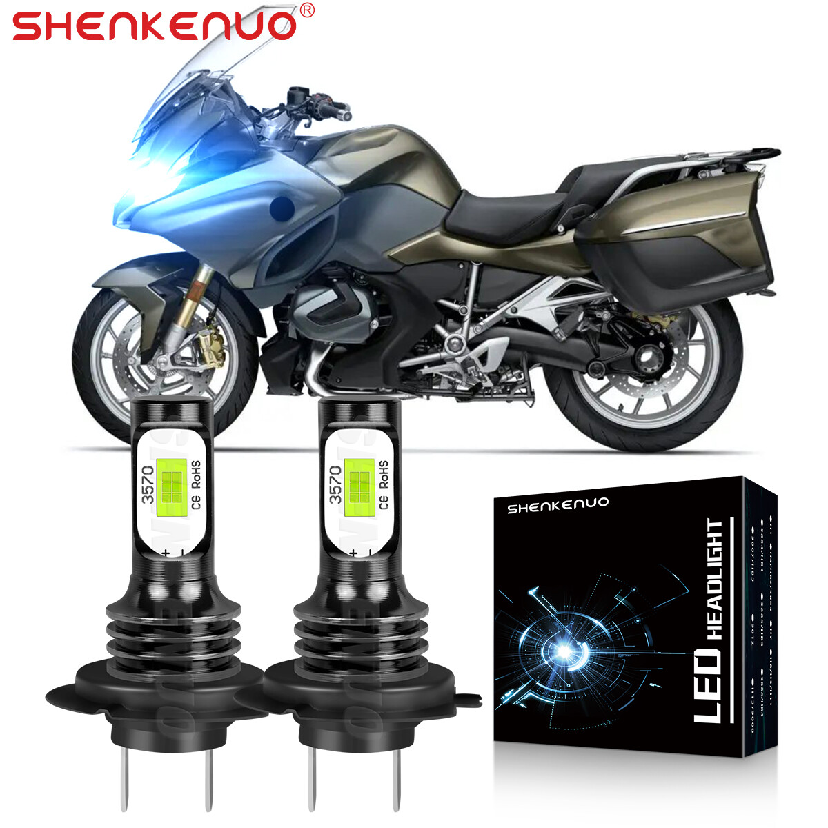 For BMW R1200RT LED 2005-2017 2018 2019 HID 40W Headlight Bulb