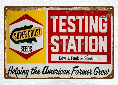 Super Crost Seed metal tin sign corporate plaques