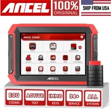 ANCEL DS600 Bi-directional Scanner ECU Coding DPF TPMS IMMO OBD2 Active Test