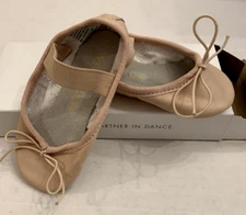 NIB! Weissman Split Sole Leather Pink Ballet Shoe Child Size 6.5 Med