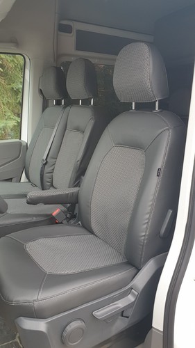 Sitzbezüge nach Maß Kunstleder Jacquard J1 passend für Iveco Daily ab 2014 - 第 2/6 張圖片