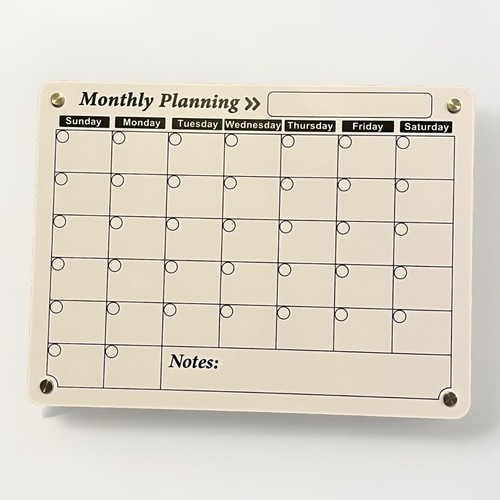 Magnetic Dry Erase Calendar Weekly Planner To Do List Acrylic Board Bundle - Picture 2 of 5