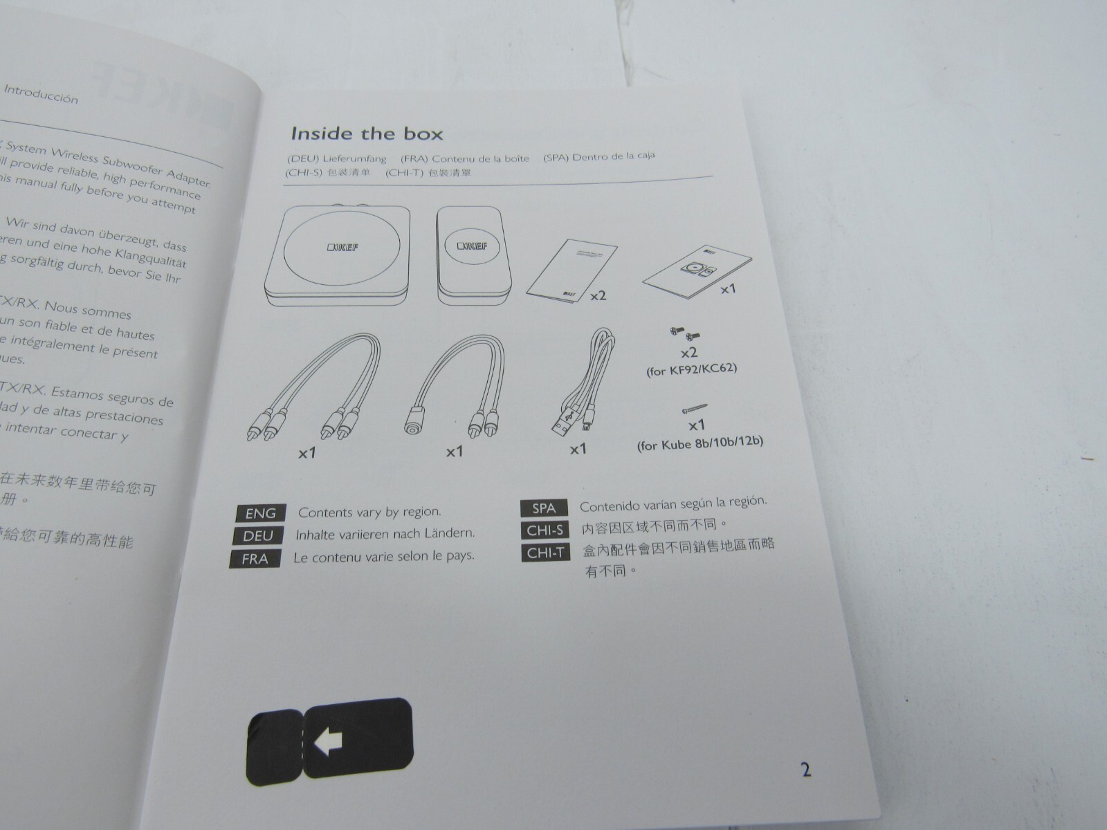 KEF Wireless Subwoofer Adapter Kit Black KW1TXRX 637203046650 eBay