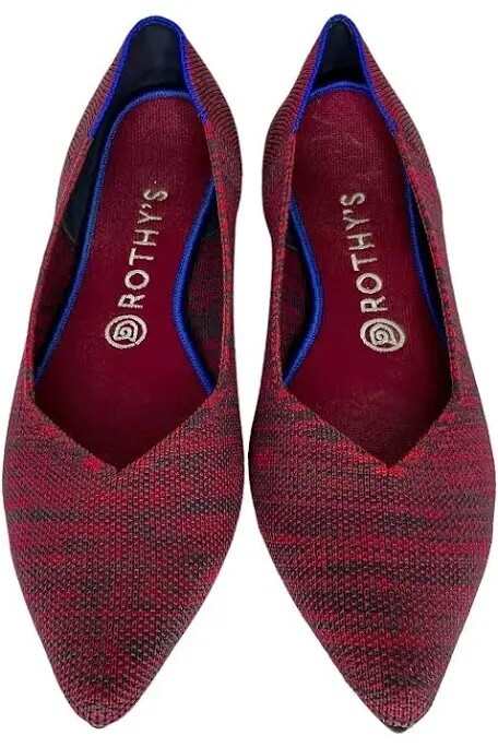 Rothys Crimson Heather Crimson Heather Rothys Rothy's Point