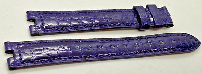 Cartier Original Watch Strap Crocodile Purple mm16/14 With Cut Van Cleef 3.9mm