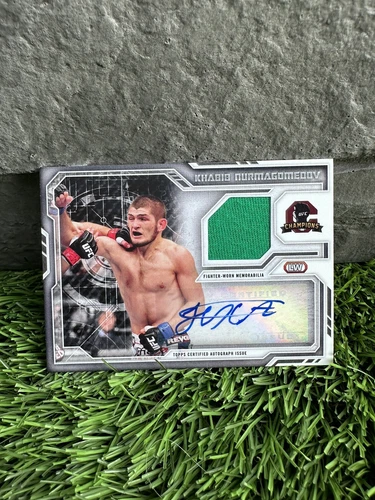 2014 Topps UFC Champions Autographed Relics Khabib Nurmagomedov #FAR-KN - RARE