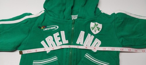 Bebé Lansdowne 0-6 Meses Irlanda Cremallera Completa Sudadera con Capucha Verde Hipster Deportiva - Imagen 8 de 13