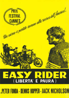 Easy Rider (Italian) Movie Poster 17 X 12 Reproduction