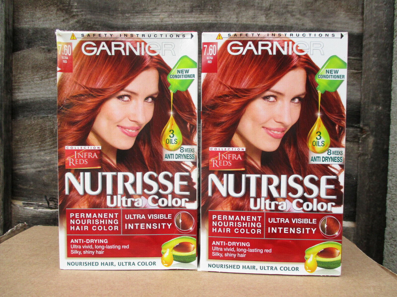 Garnier nutrisse ultra color  ultra red permanent hair color (X2) NEW!  | eBay