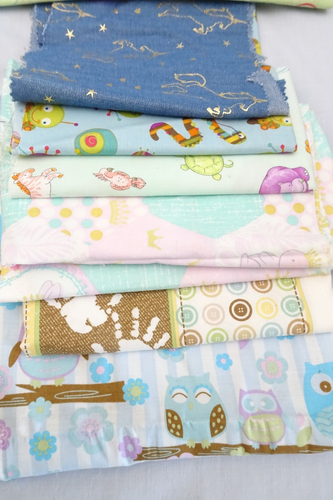 18 pcs Craft Remanent Kids Doll Clothes Novelty Fabric lot 2 Lbs 4 oz - Picture 5 of 6