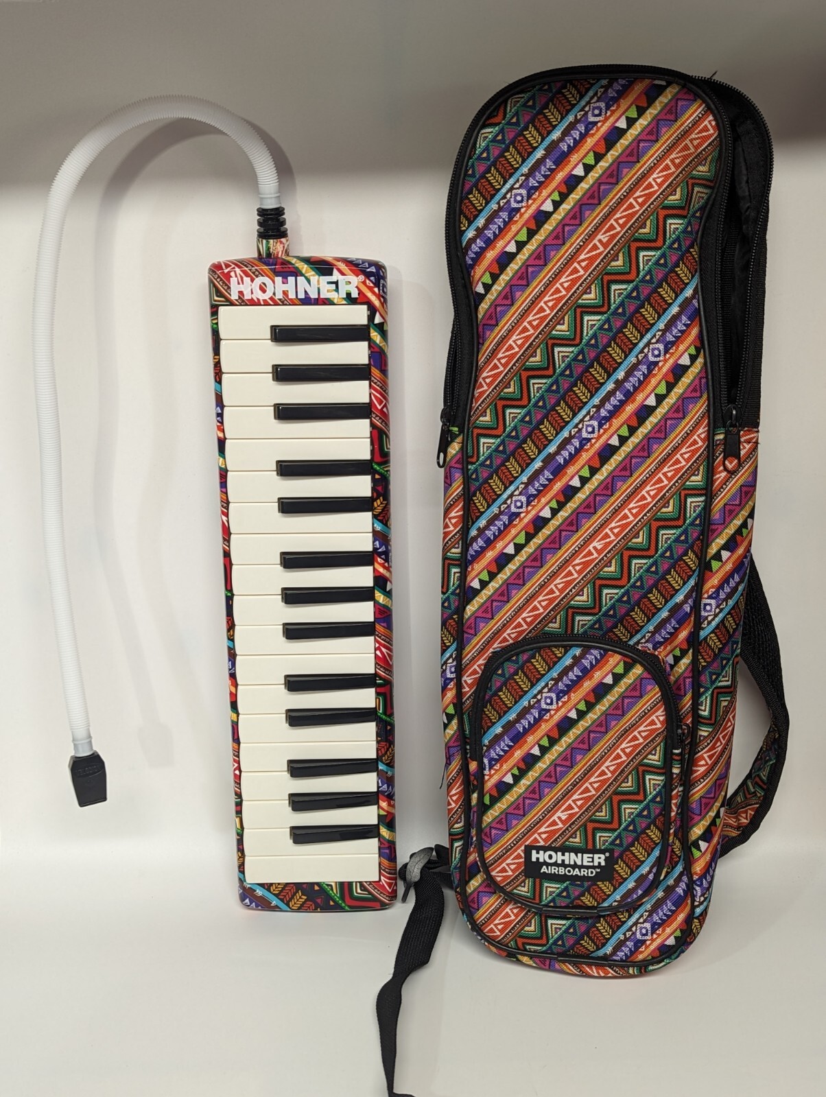 HOHNER 37 Key Airboard Melodica Melodian With Case and Strap. B4 eBay