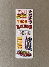 Vibrant Colors Marvel Comics Sheet Of Stickers By SandLion Sheet Is 11  X 4  New