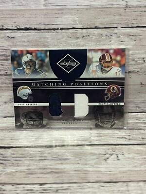 2008 Leaf Ltd Matching Numbers Jerseys #MP9 Philip Rivers + Jason Campbell  /100