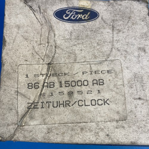 NOS RARE GENUINE FORD ESCORT MK4 DASH CLOCK 86AB-15000-AB 6159521 - Picture 2 of 2
