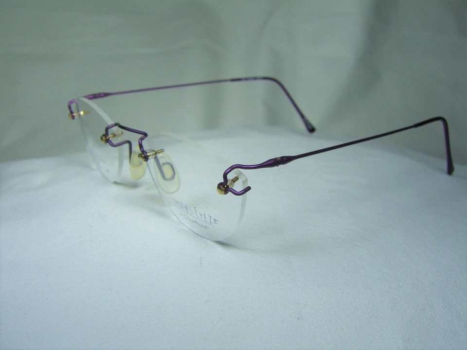 Titanio, gafas, sin montura, redondas, cuadradas, ovaladas, monturas, hombre, mujer, NOS Foto 4 de 4