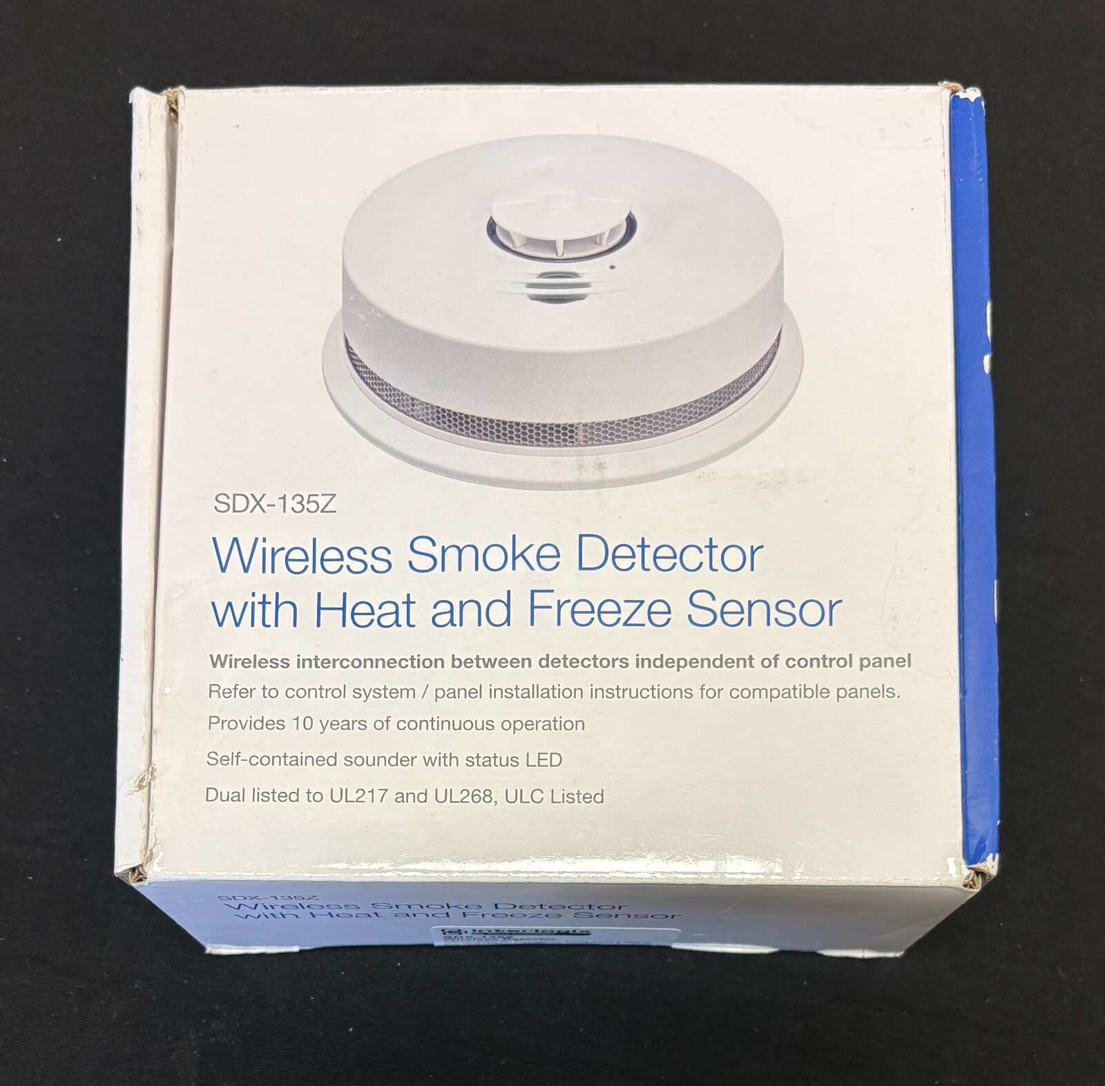 New Sealed Interlogix SDX-135Z Wireless Smoke Detector with Heat & Freeze Sensor