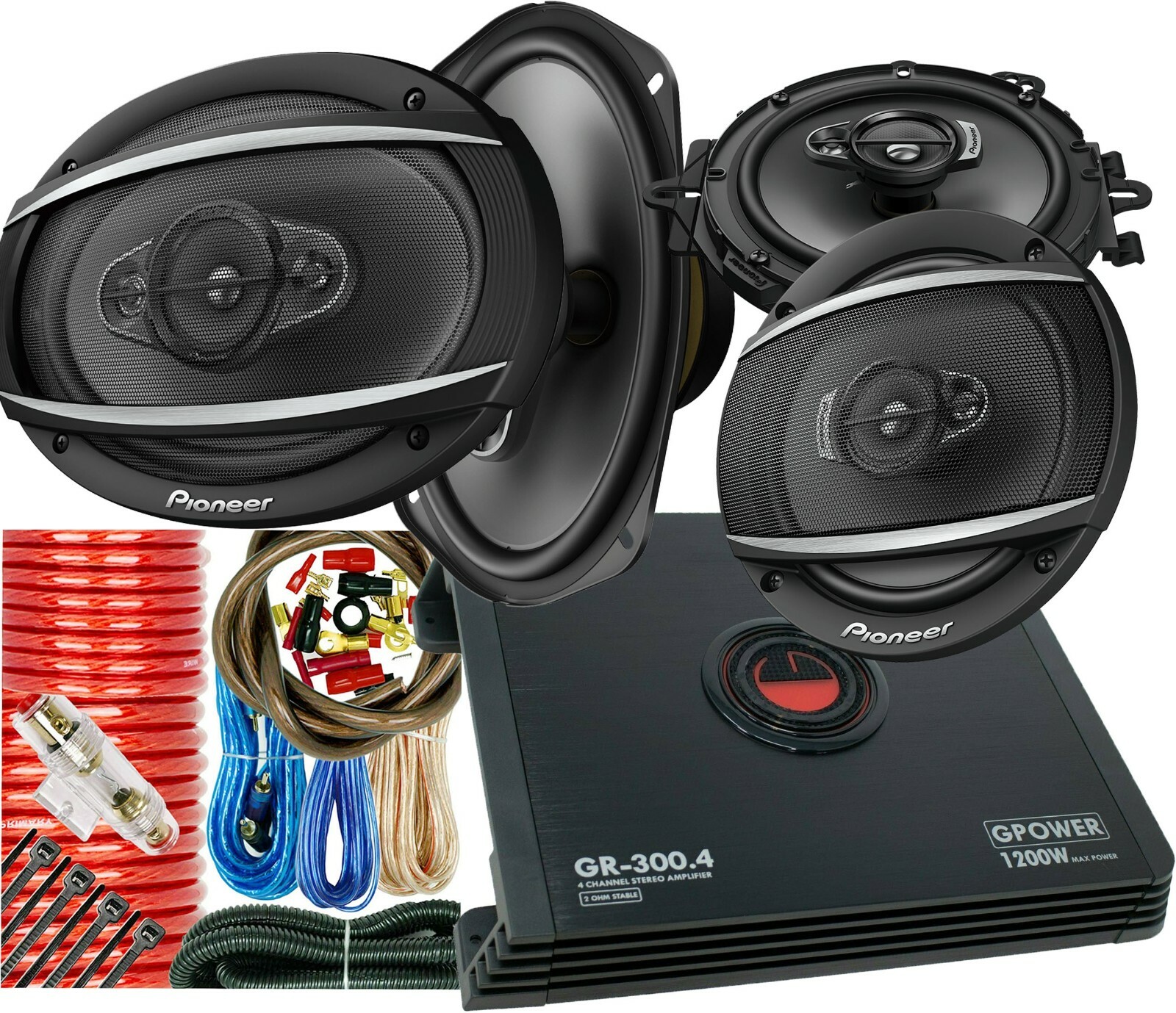 + Gravity Gr300.4 Amp + Amp Kit