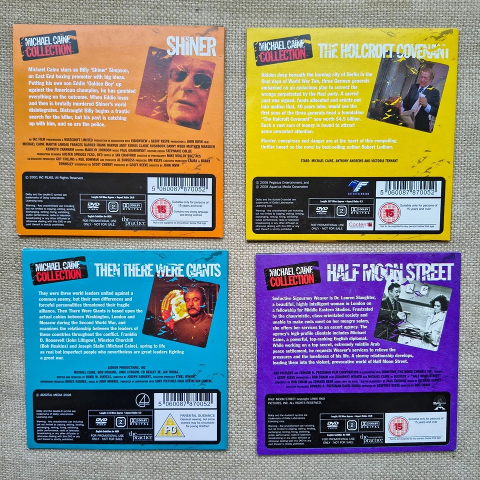 Michael Caine Collection DVD Bundle 21 x Vintage Movie Compilation Daily Mail - Image 4 of 4